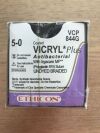 ETHICON VCP844G Vicryl Coated Plus Antibacterial Suture, 5-0 18in (12/Box)