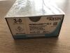 ETHICON K832H  Perma-Hand Silk Black Braided Non-Absorbable Suture 3-0 30in (36/Box) (X)