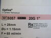 SMITHS MEDICAL JELCO, Ref: 5057, Optiva . IV Catheter  Radiopaque. 20G x 1"  Box of (50) Exp. 05/2022