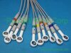 PANSWMED EKG-ADP-3 compatible adapter from banana 4mm to snap SPO2 Probe