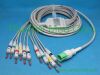 PANSWMED EKG-10063 compatible CU medical ECG cable ten leads SPO2 Probe