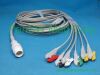 PANSWMED ECG-10088 compatible Philips ECG cable 6 leads SPO2 Probe