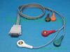 PANSWMED HOC-10015F compatible Edan holter cables 5 leads SPO2 Probe