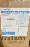 CARDINAL HEALTH 23502T Convertors Disposable Blue Scrub Top, Medium