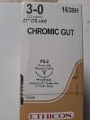 ETHICON 3-0 CHROMIC GUT PS-2 1638H Sutures