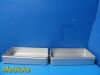 2 x Wagner Steriset W/ Thermoloc Sterilization Container Base ONLY