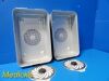 AESCULAP 2X  JN-741 Three Quarter Size Containers Bottom ONLY W/ Plates
