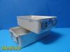 AESCULAP 2X  JN-741 Three Quarter Size Containers Bottom ONLY W/ Plates