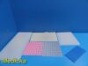 MEDILINE 6x Medline Steriset Warwick Sterilization Tray Mats, Large, Medium, Small