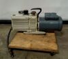 LEYBOLD TRIVAC D16A Rotary Vane Dual Stage High Vacuum Pump w/ 1 HP Motor 115V Vacuum Equipment