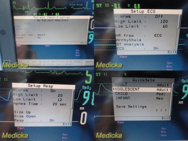 PHILIPS M3046A M3,W/ M3001A MMS Module & New Patient Leads ~ Monitor