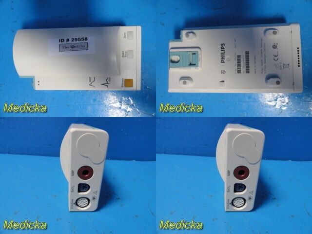 PHILIPS M3046A M3,W/ M3001A MMS Module & New Patient Leads ~ Monitor