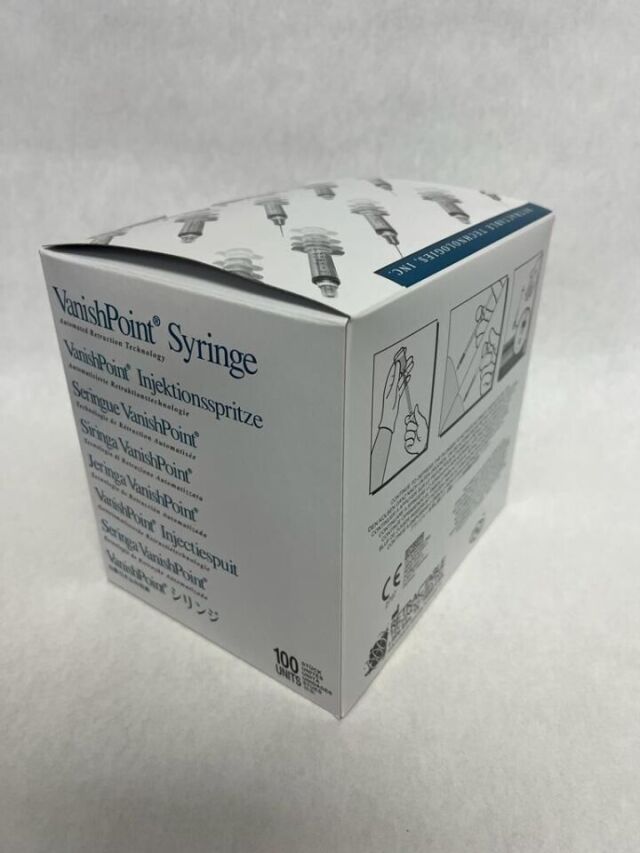 RETRACTABLE TECHNOLOGIES 10161 VANISHPOINT  Syringe 1mL 25G x 1"