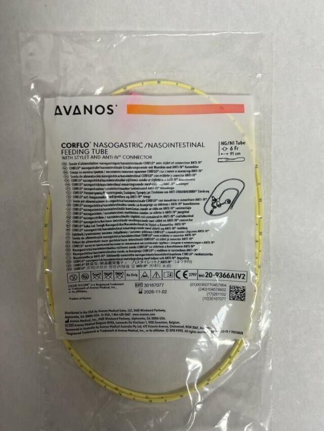 AVANOS MEDICAL 20-9366AIV2 Corflo Anti-IV Enteral Feeding System 6Fr, 36