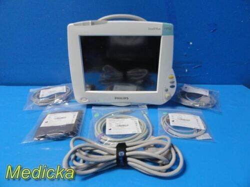 PHILIPS 2010  MP50,W/ MMS,IBP,Printer Modules & Leads~Critical Care Monitor