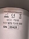 ESAOTE Model 7315 Mobile Ultrasound Rolling Cart - Ref 970 7315 000 .
