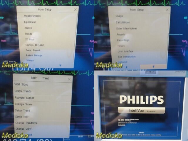 PHILIPS Intellivue MP70 ,W/ M3001A MMS Module,Printer,Lead~Neonatal Monitor