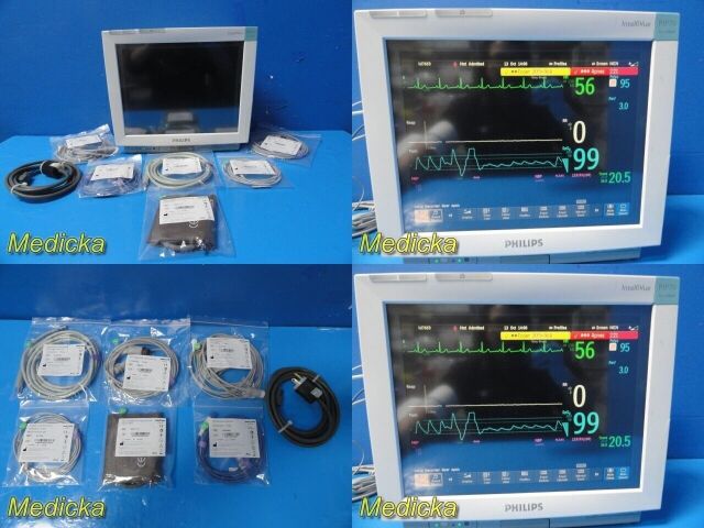 PHILIPS Intellivue Neonatal MP70,Ref M8007A,M1116B,M3001A,Leads ~ Monitor