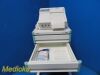 PHILIPS 2003  Series 50A M1351A, W/ Transducers & Device Cart ~ Fetal Monitor