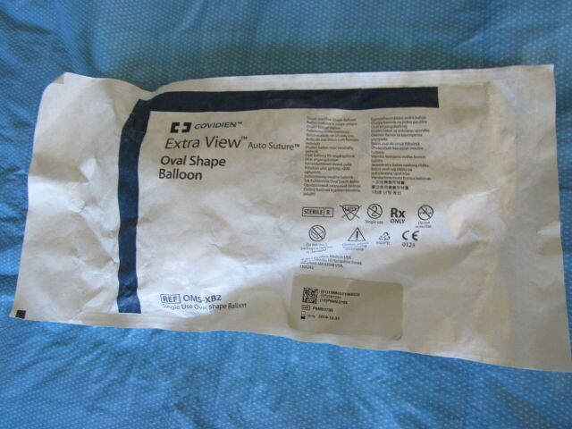 COVIDIEN Ref: OMS-XB2 Extra View Auto Suture Oval Shape Balloon Exp. 12/2019