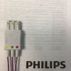 PHILIPS M1626A 989803144951 Neonatal ECG Lead Set Unshielded 3 Lead Miniclip IEC 0.7M M1626A 989803144951 Bedside Monitor