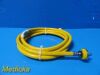 Accuflex 109 Conductive Hose W/ Fittings, Medical Air, Yellow, 10 Feet