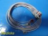 GE HEALTHCARE 2106381-001 ECG Lead Wire Set, 5-Lead, SNAP, AHA, 29