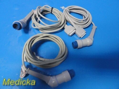 MASIMO Lot of 3  PS-10153D M-LNC Philips Viridia SpO2 Adapter Cable, 10-ft