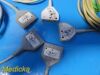 GE HEALTHCARE 5 x GE Medical 412944-001 Marquette Multi-Link ECG/EKG Trunk Cable, 11 Pin