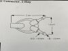 MEDTRONIC Lot of 3 Catheter Connector 3 Way 45105  Exp.09-2022   (B36) 45105 Catheter Connector 3 Way