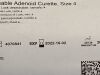 INTEGRA Lusk Disposable Adenoid Curette Size 4 1423004 Exp.2022-10  (K7) 1423004 Lusk Disposable Adenoid Curette Size 4