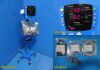 GE 2014  Carescape Dinamap V100,W/ PSU,NEW BATTERY,NBP,SpO2 Leads ~ Monitor