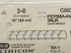 ETHICON Lot of 2 Perma-Hand Silk C003D  Exp.2024-07  (H33) C003D Perma-Hand Silk