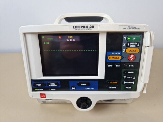 MEDTRONIC/PHYSIO-CONTROL LIFEPAK 20 Monitor with pacer and therapy cable Defibrillator