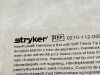 STRYKER InterPulse Handpiece Set 0210-112-000  Exp.2024-04  & 2024-05 (K43/Y25) 0210-112-000 InterPulse Handpiece Set