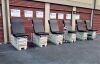 RITTER 108 w Silver Shell, Gray Doors, and New Black Upholstery Exam Table