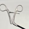 ELMED 52255-36B Surgical Rotatable Claw Grasper with Flush Port, 33cm, 2x3 Teeth, Single-Action