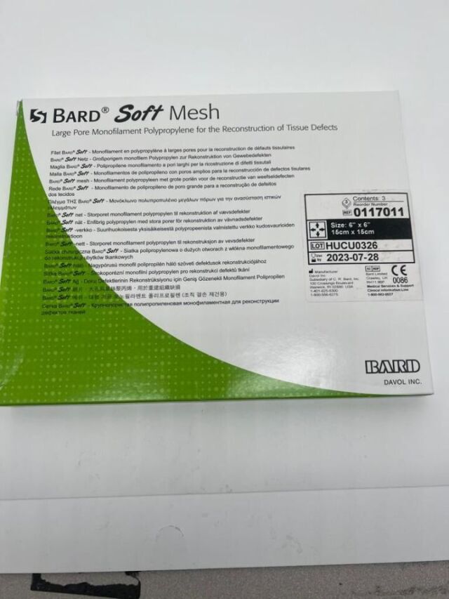 BARD 0117011 SOFT MESH 6" X 6"