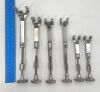 (boneclamp) Lot of 6 Miscellaneous Bone Clamps; Depuy 2527-10(x2), Zimmer 3206(x2)Sklar SM, Dittman