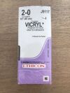 ETHICON J911T VICRYL Undyed Braided Suture 2-0, 18in (24/Box)