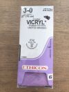 ETHICON J232H VICRYL*Suture Undyed Braided 3-0, 27in, CT-2 Taper (36/Box)