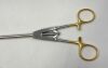 JARIT 600-254 Tungsten Carbide Needle Holder, Curved Left, 5mm 43cm
