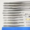 JARIT Set of 15 Surgical Tissue / Dressing / Intestinal Forceps