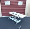 MPI Power Ultrasound Table 7425 w New Creme Upholstery, Power Base, and 4 Knockouts Ultrasound Table