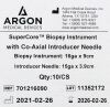 ARGON MEDICAL SuperCore Biopsy Needle Argon Medical 701216090 SuperCore Semi-Automatic Biopsy Instrument 16G x 9 cm device packaged with 15G x 3.9 cm co-axial