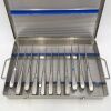 BOSS INSTRUMENTS (70-7195) BOSS Set of 11 Angled & Straight Spinal Curettes w/ Sterilization Instrument Tray