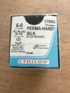 ETHICON 1780G Perma-Hand Silk Black Braided 6-0, 18in S-14 (12/Box)