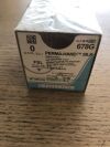 ETHICON 678G Perma-Hand Silk Black Braided Non-Absorbable Suture 0 FLS Reverse Cutting, 18in (12/Box)(X)