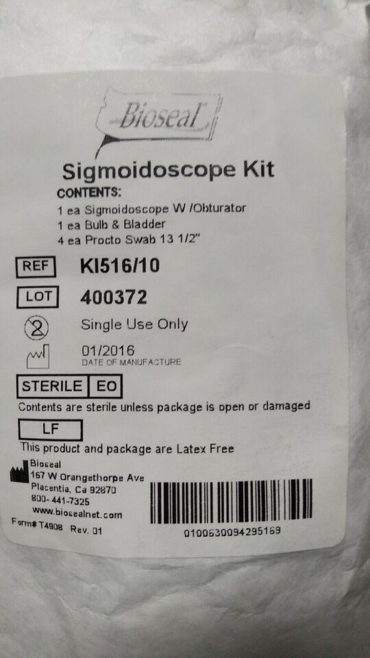 BIOSEAL K1516/10 BIOSEAL SIGMOIDOSCOPE KIT REF: K1516/10 {x}