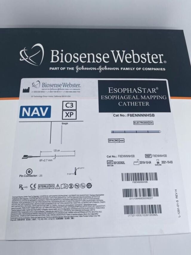 BIOSENSE WEBSTER F8ENNNNHSB ESOPHASTER esophageal mapping catheter